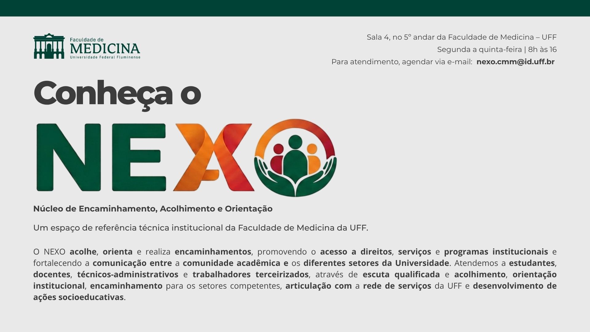 Nexo - Núcleo de Encaminhamento, Acolhimento e Orientação